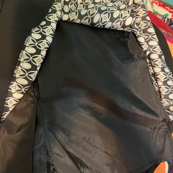 ANN TAYLOR Skirt TOTALLY CUTE OPTIC  PRINT  Fit Flare size 8 - Picture 5 of 5